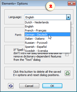 Choose an Elements+ category from Photo Effects drop menu