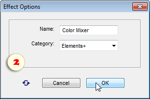 Editing the effect name