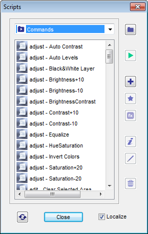 Commands category