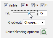 Fill slider