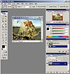 See Photoshop CS2 workarea screenshot